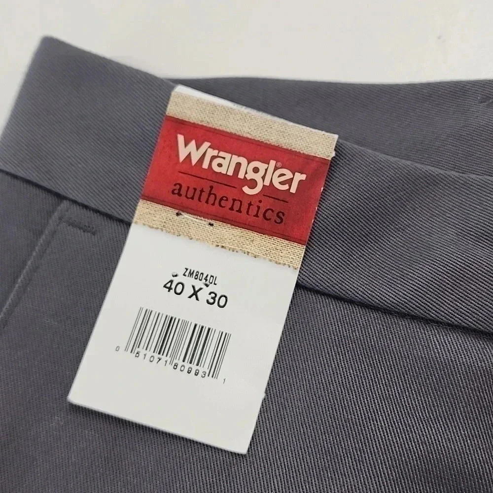 NWT Wrangler Authentic Ultimate Khaki Supreme Men's Dress Pants 40x30 - Picture 5 of 9